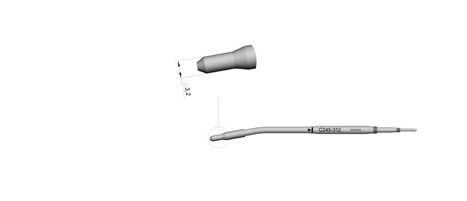 C245312 - Chrome finish, designed for plastic rivets
